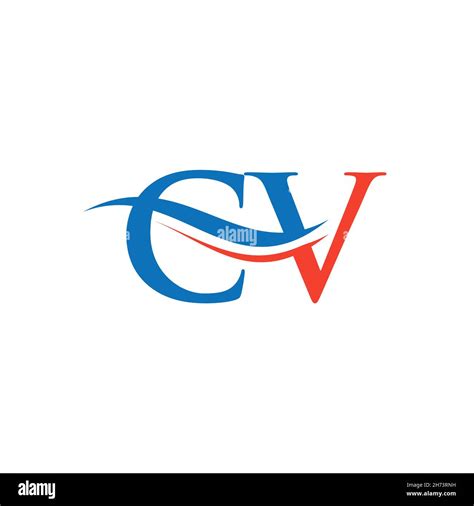 Monogramme Lettre Cv Logo Design Vectorlogo Cv Avec Design Moderne Et