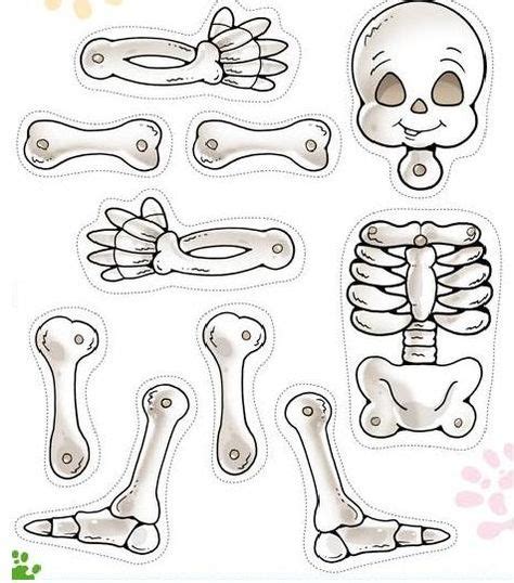 Esqueleto Para Armar Imagui Yomero Halloween Preescolar Cuerpo