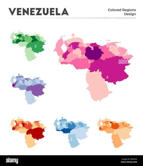 Venezuela Map Collection Borders Of Venezuela For Your Infographic