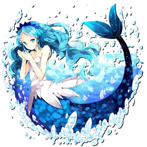 Mermaid Girl Anime Blue By Cristhal17 On Deviantart