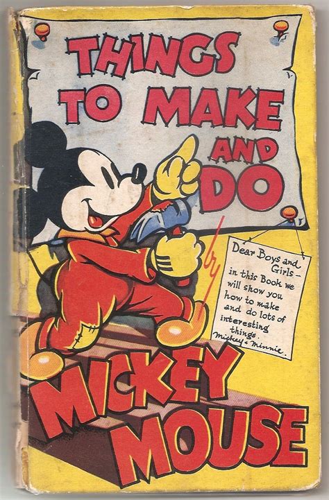 Disneyville Rare British Mickey Mouse Book From The Late 1930s