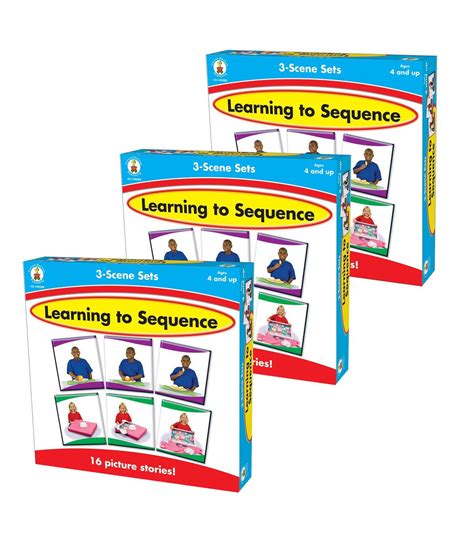 Learning To Sequence 3 Scene Board Game Grade Pk 1 Pack Of 3 Joann