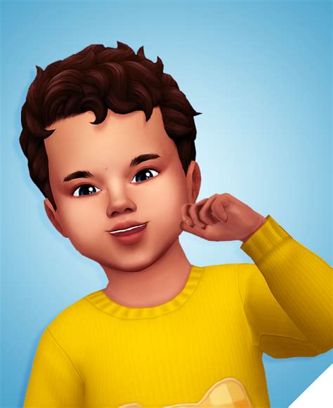 Toddler Hair Conversion Sims Hair Sims 4 Toddler Sims 4