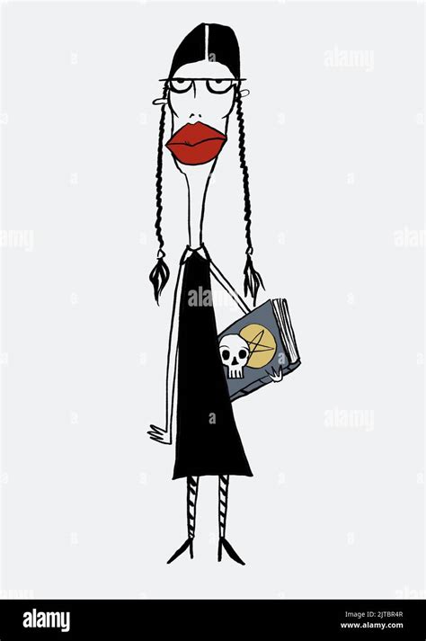 Gothic Girl Illustration Stock Photo Alamy