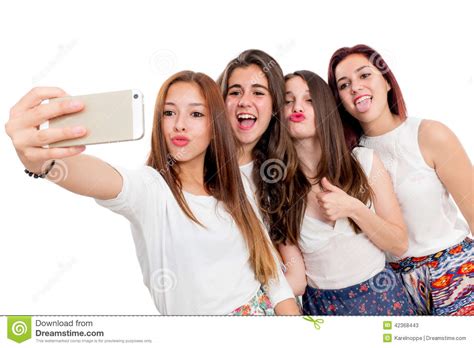 Groupe Damies Prenant Le Selfie Image Stock Image Du Adultes Lifestyle 42368443