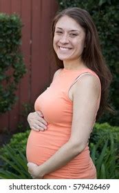 Women Posing Outdoors Who Pregnant Has Stock Photo Shutterstock