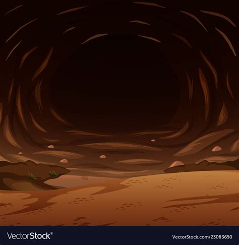 Free Download A Dark Cave Background Royalty Free Vector Image