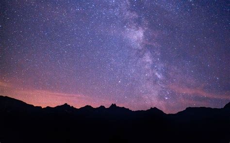 Download Wallpaper 2560x1600 Milky Way Starry Sky Night Mountains