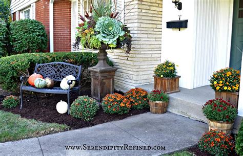 Serendipity Refined Blog Fall Porch And Urn Decorations