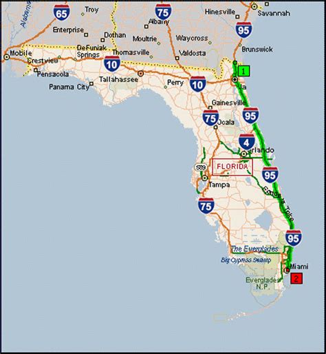 Cruise Ports In Florida Map