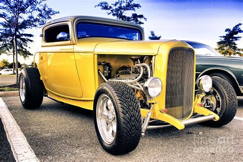 Hdr Yellow Hot Rod Car Cars Auto Buy Sell Selling Photos