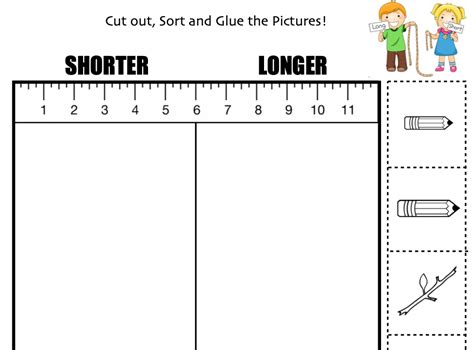 Shorter And Longer Graphic By Lory S Kindergarten Resources · Creative Fabrica