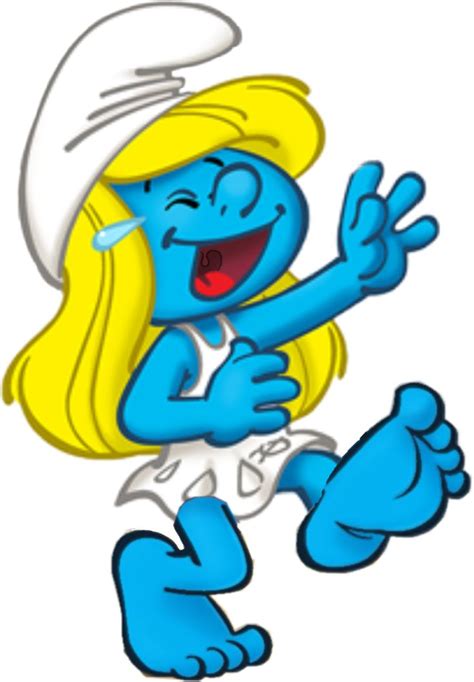 Somethings Tickling Smurfettes Feet Smurfetteld Giggling And Laughing