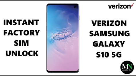 Some people have been issues without the 5g sim card in their iphone 12 devices but not everyone. SIM Unlock Verizon Samsung Galaxy S10 5G SM-G977U Instantly! - YouTube