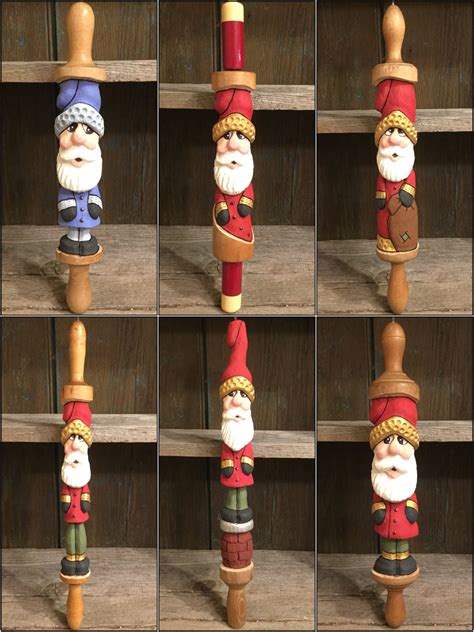 Wood Carved Rolling Pins By Robert Chrismoss Rolling Pin Crafts