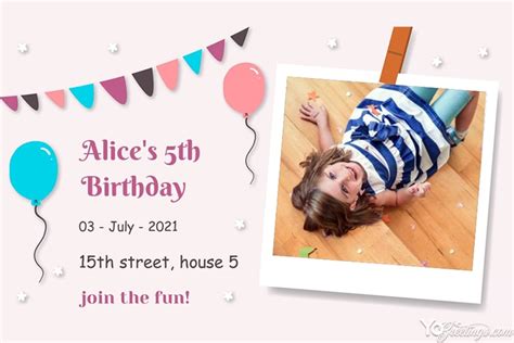 An office birthday is just around. Make Your Own Birthday Invitation Cards with Photo Free