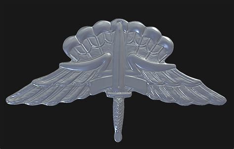 Stl File Military Freefall Parachutist Badge 🪖・design To Download