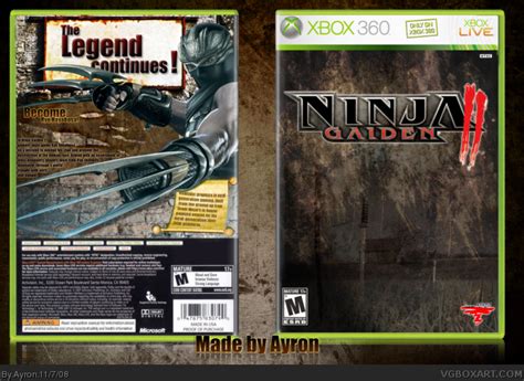 Ninja Gaiden Ii Xbox 360 Box Art Cover By Ayron