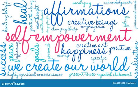 Self Empowerment Word Cloud Stock Vector Illustration Of Repeated