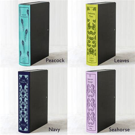 Personalised Modern Book Box File And Ring Binders By Klever Case ...