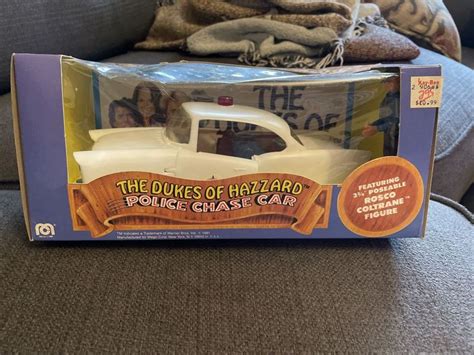 Vintage 1981 Mego The Dukes Of Hazzard Police Chase Car With Rosco