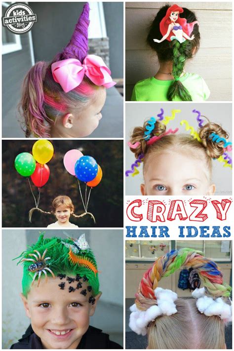 crazy hair day ideas  school
