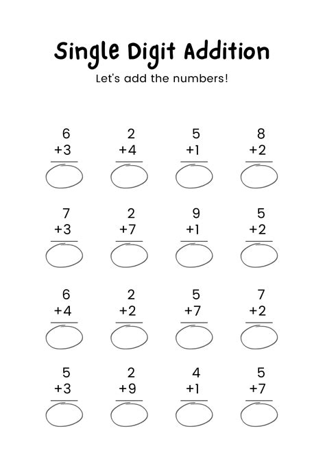 Free Printable Math Addition Worksheets For Kindergarten Printable Addition Worksheets