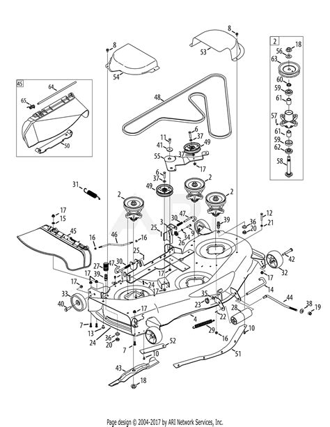 Enter your mtd model number below. MTD 13AP925P004 (2012) Parts Diagram for Mower Deck 50-Inch