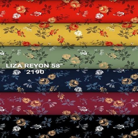 Odp Print Flower Printed Rayon Fabric Floral Width 56 Inches At Rs