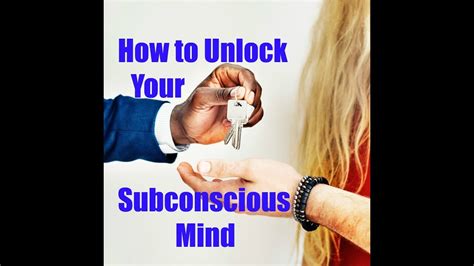 How To Unlock Your Subconscious Mind Youtube