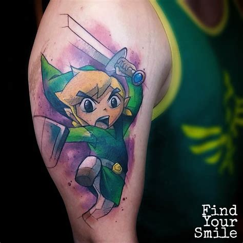 Tattoo inks consist of pigments combined with a carrier, and are used in tattooing. Legend of Zelda Tattoo on Shoulder | Best Tattoo Ideas Gallery