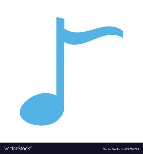 Musical Note Melody Royalty Free Vector Image Vectorstock