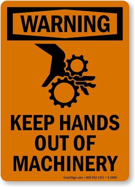 Warning Machinery Safety Labels Ansi Or Osha Designs