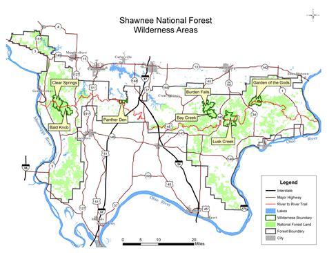 Shawnee National Forest Trail Map Maping Resources
