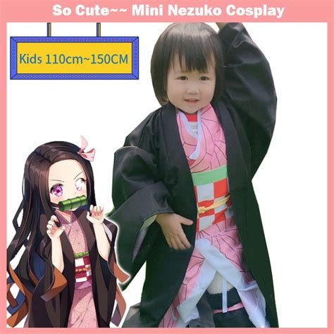 ⭐【children Cosplay】 Anime Demon Slayer Mini Kamado Nezuko Cosplay