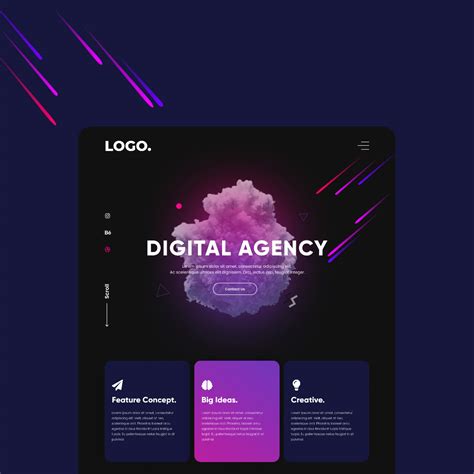 Digital Agency Landing Page On Behance