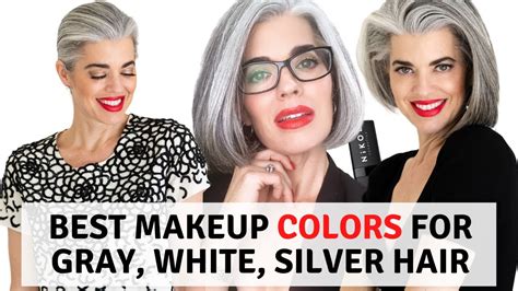 The Best Makeup Colors For Gray White And Silver Hair Nikol Johnson Youtube