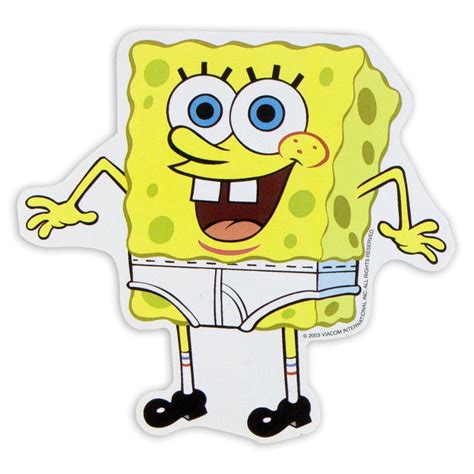 Spongebob Squarepants Underwear Sticker