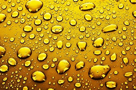 Gold Water Drops Background — Stock Photo © Belchonock 6789596