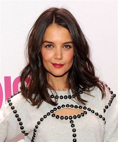 Katie Holmes Master Of The Casually Cool Hairstyle Brunette Hair