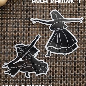 Hula Dancer Silhouette Stickers Vinyl Stickers Etsy