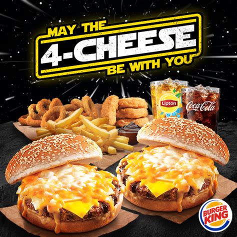 The new burger king menu is one of the most diverse in the market. No need to go a galaxy far, far away to... - Burger King ...