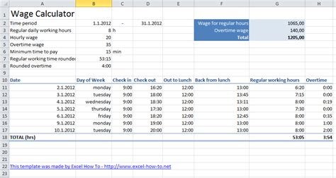 Excel Spreadsheet Shifts Calculations Reyjisoo