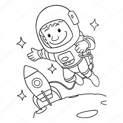 Dibujo De Astronauta Para Colorear Dibujos Net Kulturaupice