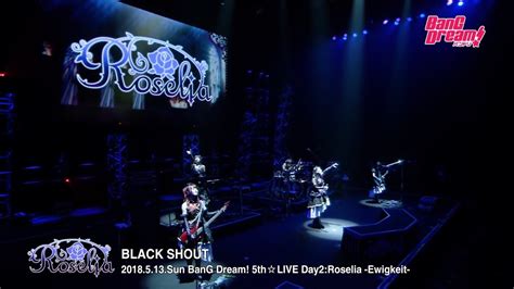 Live Footage Bang Dream 5thlive Roselia Black Shout Youtube