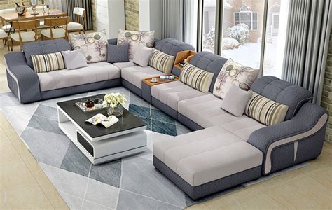 Luxury Modern U Shaped Leather Sectional Sofa Set Luxury Sofa Design
