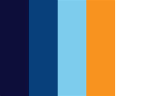 Blue Orange White Color Palette Color Palette Orange Color Palettes