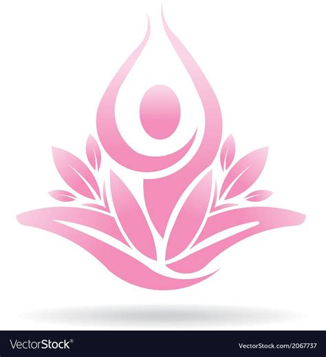 Spiritual Logo Lotus Flower Art Yoga Symbols Yoga Logo Lotus Yoga