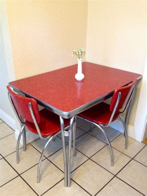 Vintage 1950s Formica And Chrome Kitchen Table Description From