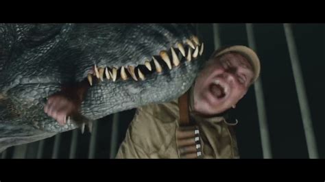 Jurassic World El Reino Caido Escena Muerte Ken Wheatley Y Gunnar